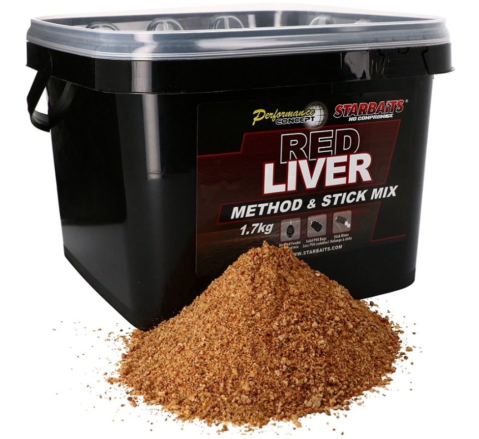 Starbaits Method & Stick Mix Red Liver 1,7kg