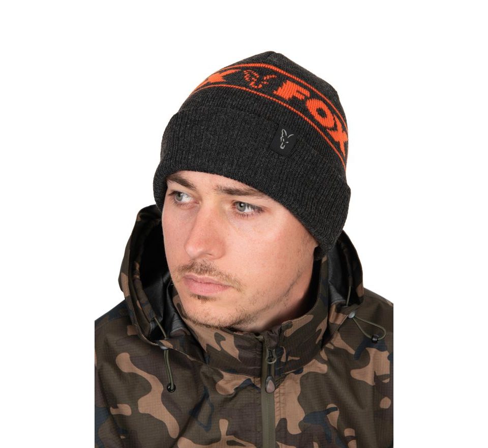 Fox Zimní čepice Collection Beanie Hat Black & Orange