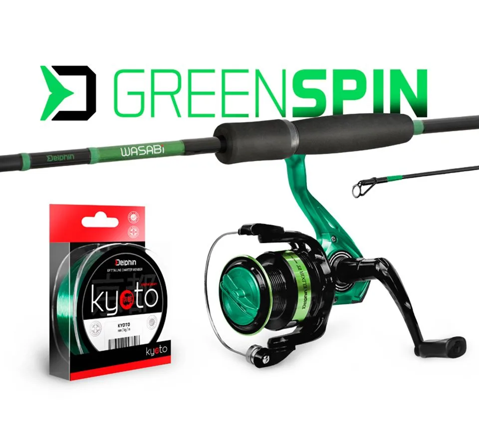 Delphin Přívlačový set GreenSpin 180cm 30g + 2T + 0,234mm