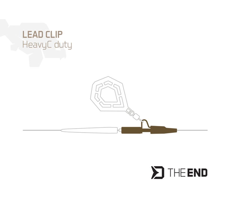 Delphin Klip na olovo TheEND HeavyC Duty 10ks