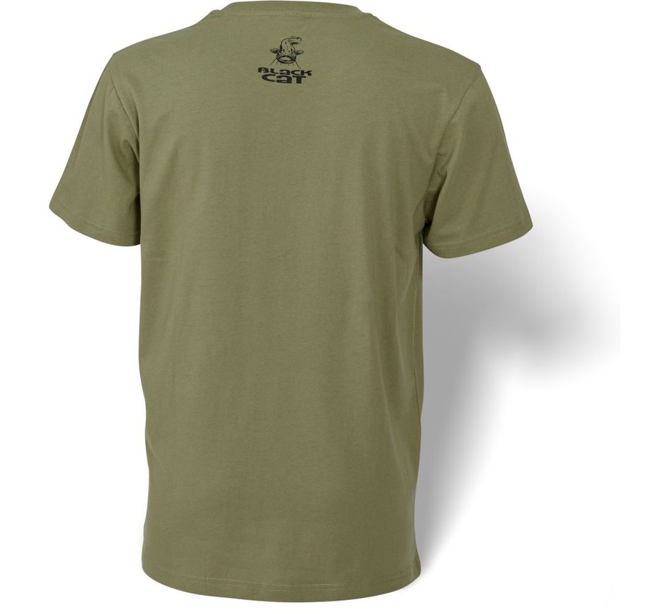 Black Cat Triko T-Shirt khaki