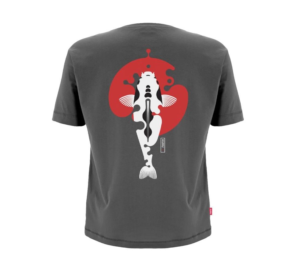 KUMU Tričko Rising Sun šedé