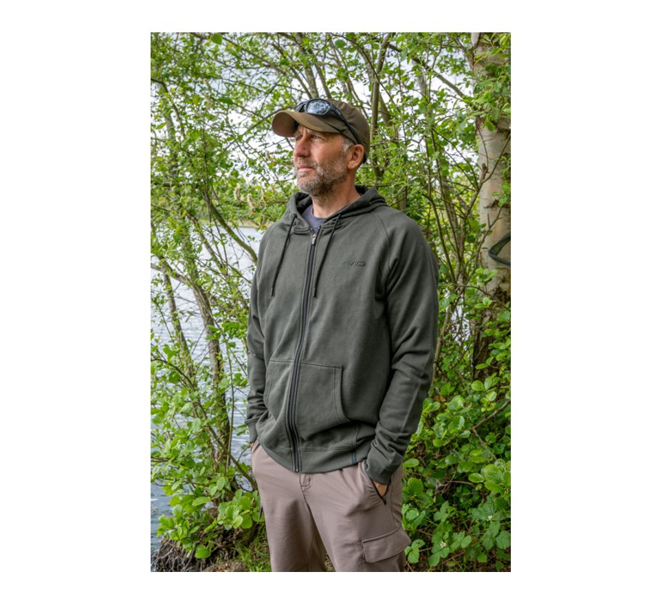Avid Mikina Bearing Zip Hoodie Green