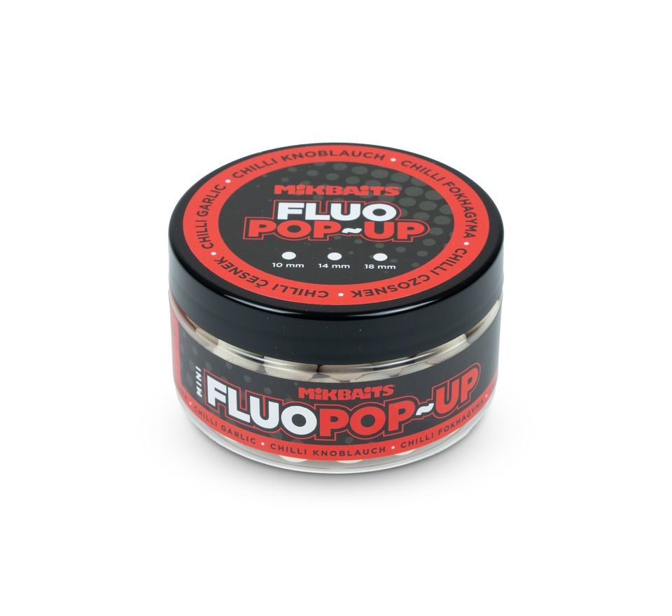 Mikbaits Mini Plávajúce fluo boilie 10mm 100ml