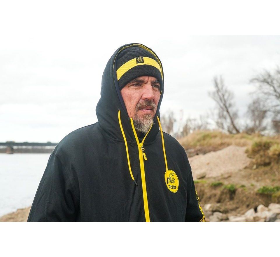 Black Cat Mikina Black Zipped Hoody