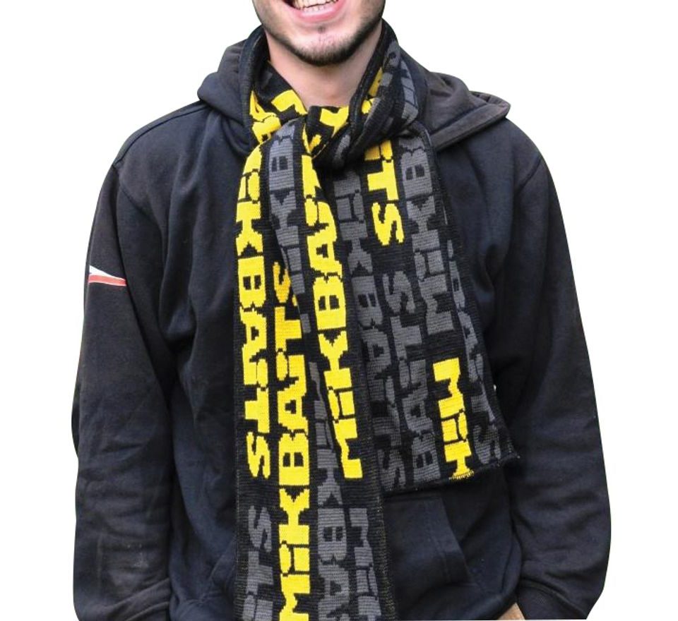 Mikbaits Šál čierno/šedo/žltý