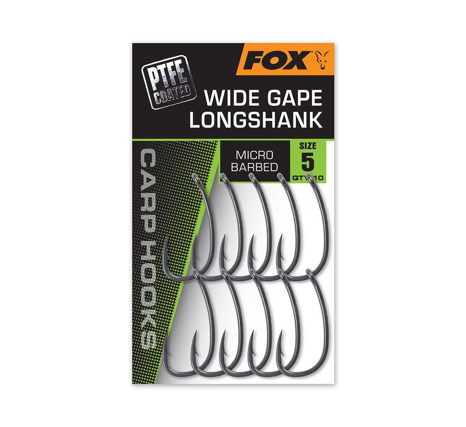 Fox Háčky Carp Hook Super Wide Gape Long Shank 10ks