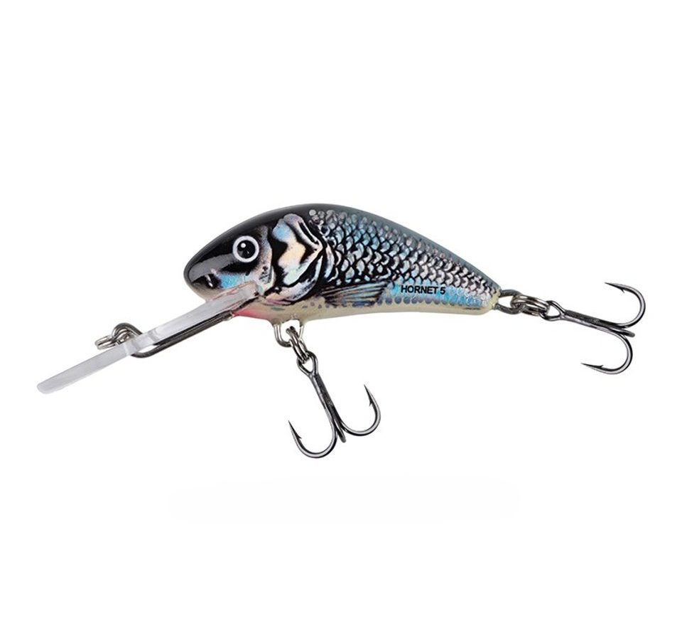 Salmo Wobler Hornet Sinking Holographic Grey Shiner