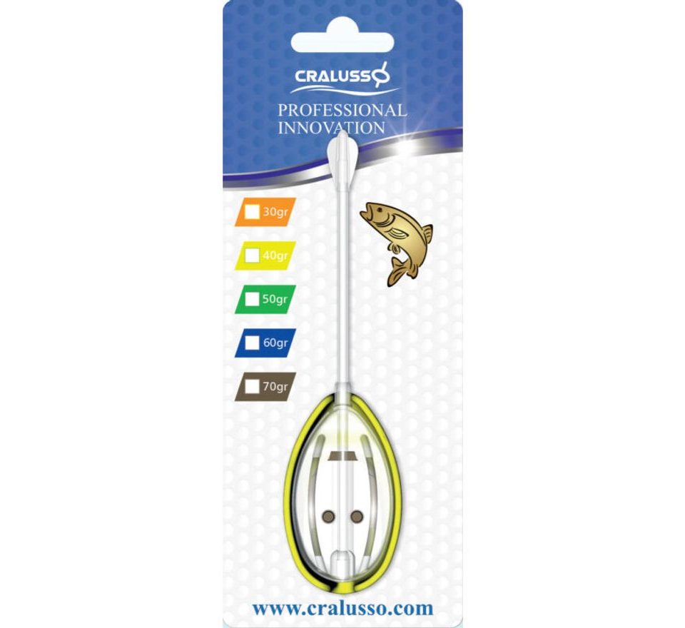Cralusso Krmítko Big Rocket Method Basket 30g + charger Crystal 1+1