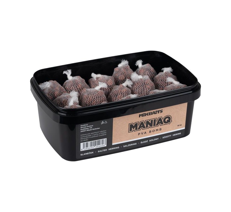 Mikbaits ManiaQ PVA Bomb Sleď 15ks