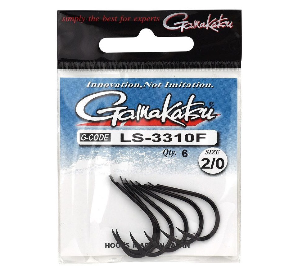 Gamakatsu Háčky LS-3310F New Label Hooks Black