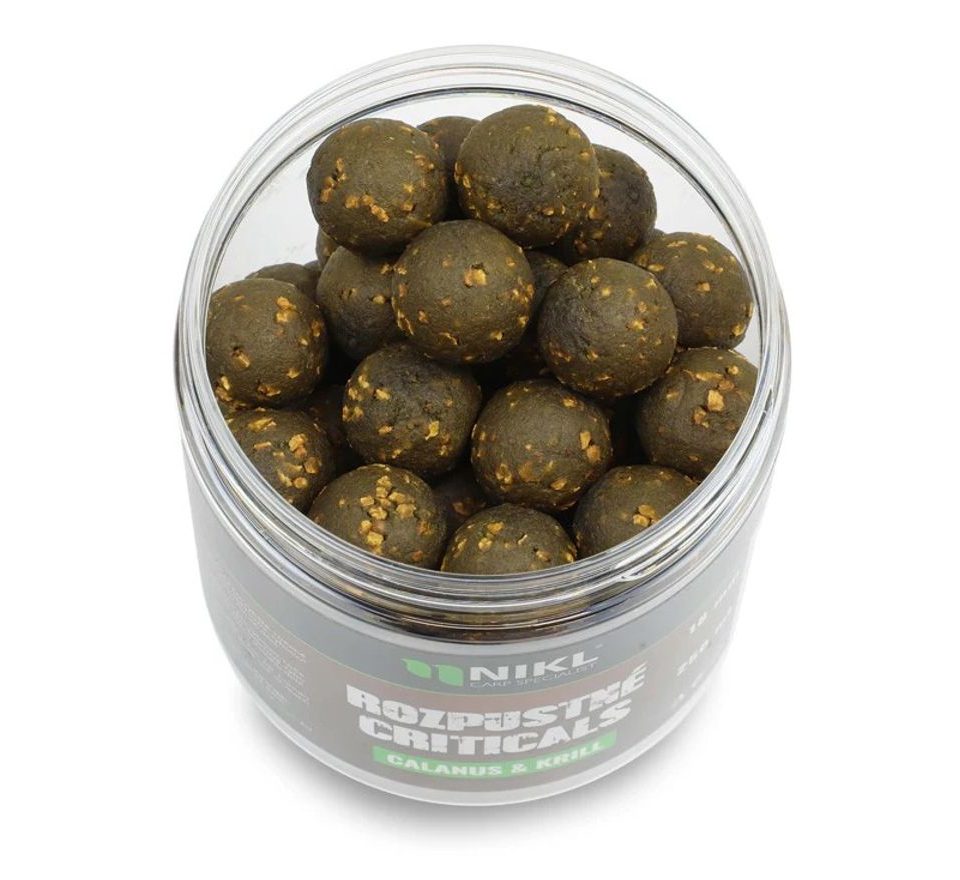 Nikl Rozpustné Criticals boilie Calanus & Krill 250ml