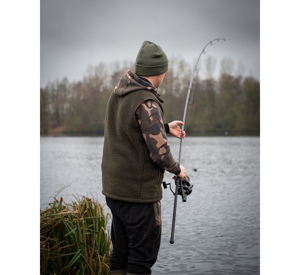 Fox Vesta Olive Sherpa Hybrid Gilet