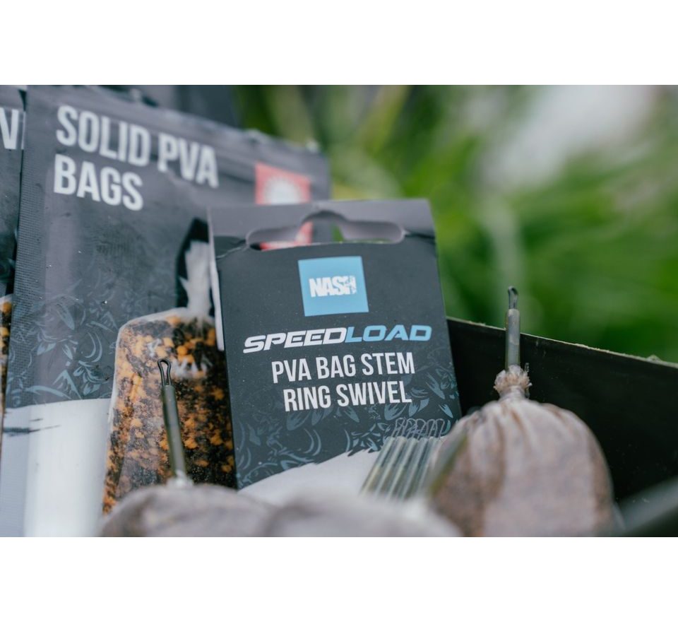 Nash Systém Speedload PVA Bag Stem Ring Swivel 5ks
