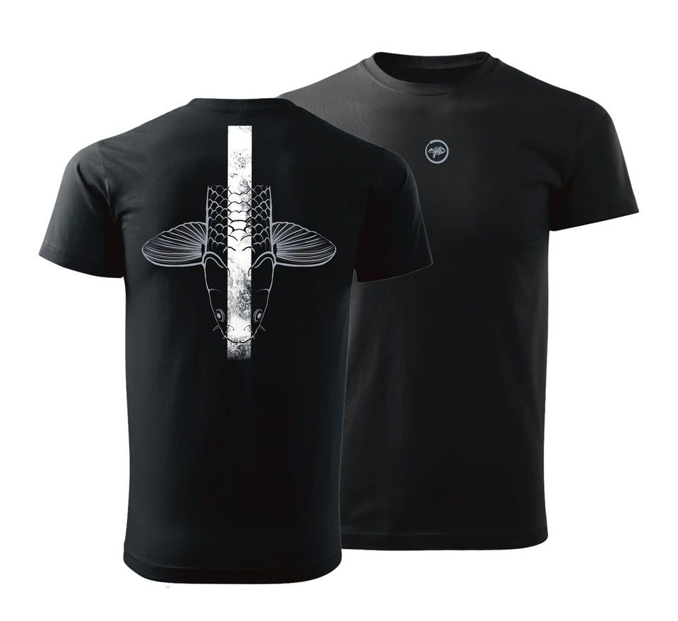 Giants fishing Tričko pánské černé Šupináč hlava