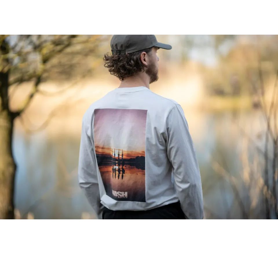 Nash Triko Make It Happen Sunset Long Sleeve T Shirt Ecru