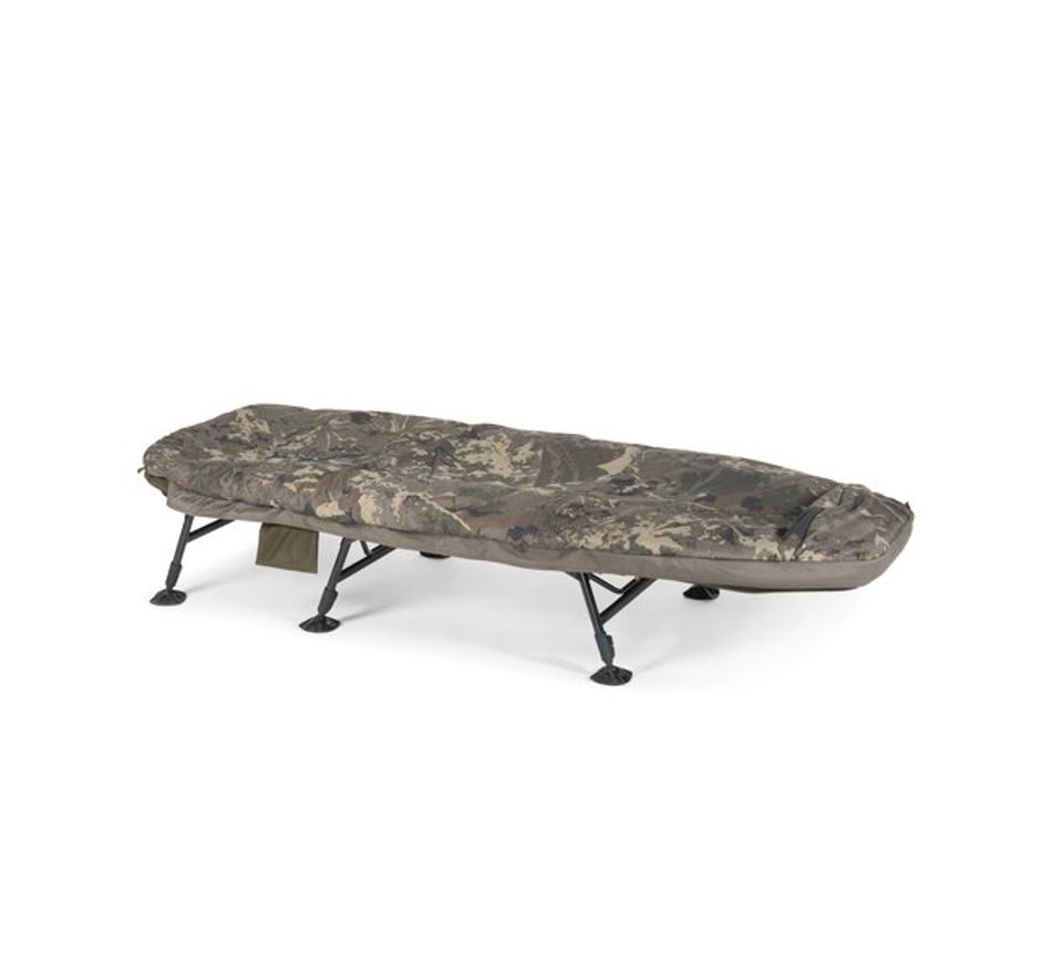 Nash Lehátko se spacákem Indulgence HD40 6 Leg Sleep System Camo