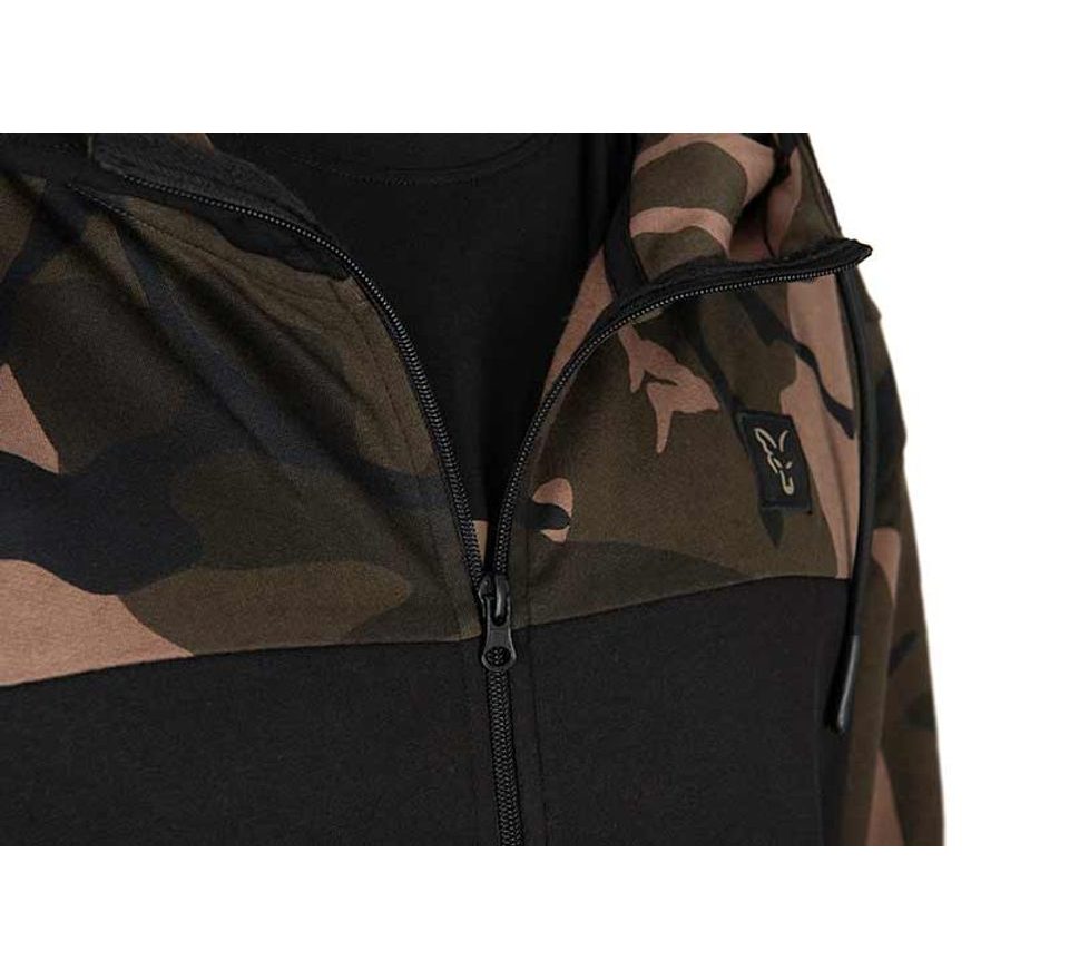 Fox Mikina LW Čierna / Camo Split Zip Hoody