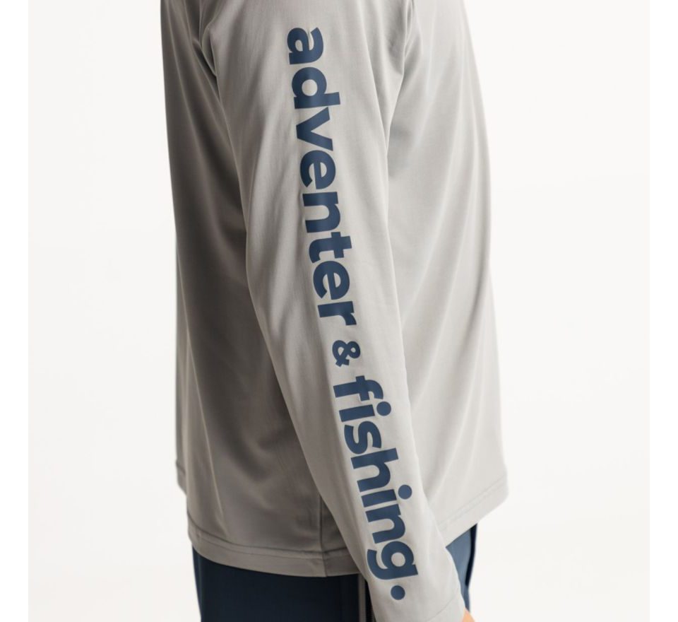 Adventer & fishing Funkční hoodie UV tričko Limestone