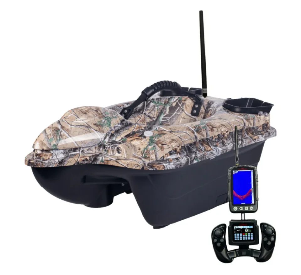 Boatman Zavážecí lodička Fighter Pro s GPS a Echolotem Camo