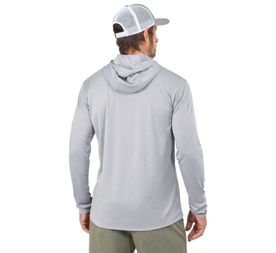Grundéns UV Tričko Tough Sun Masked Hoodie Mist