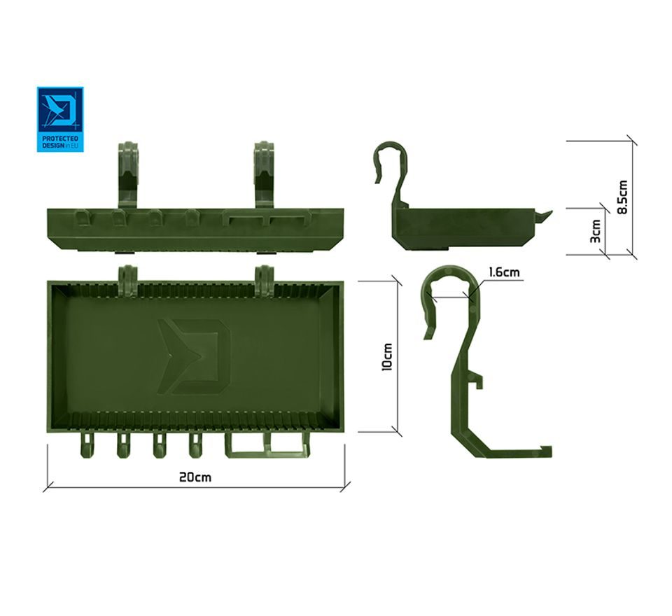 Delphin Polička na rodpod ShelfPOD Camo