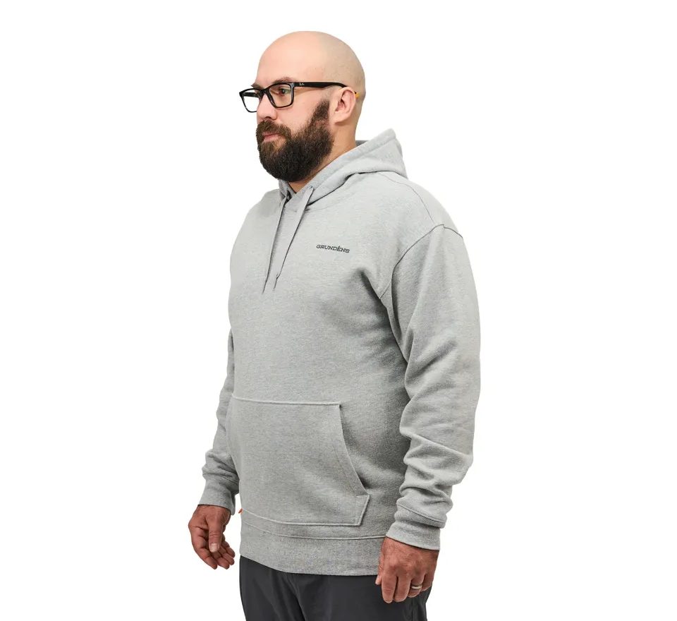 Grundéns Mikina Displacement DWR Hoodie Commercial Boat Athletic Heather