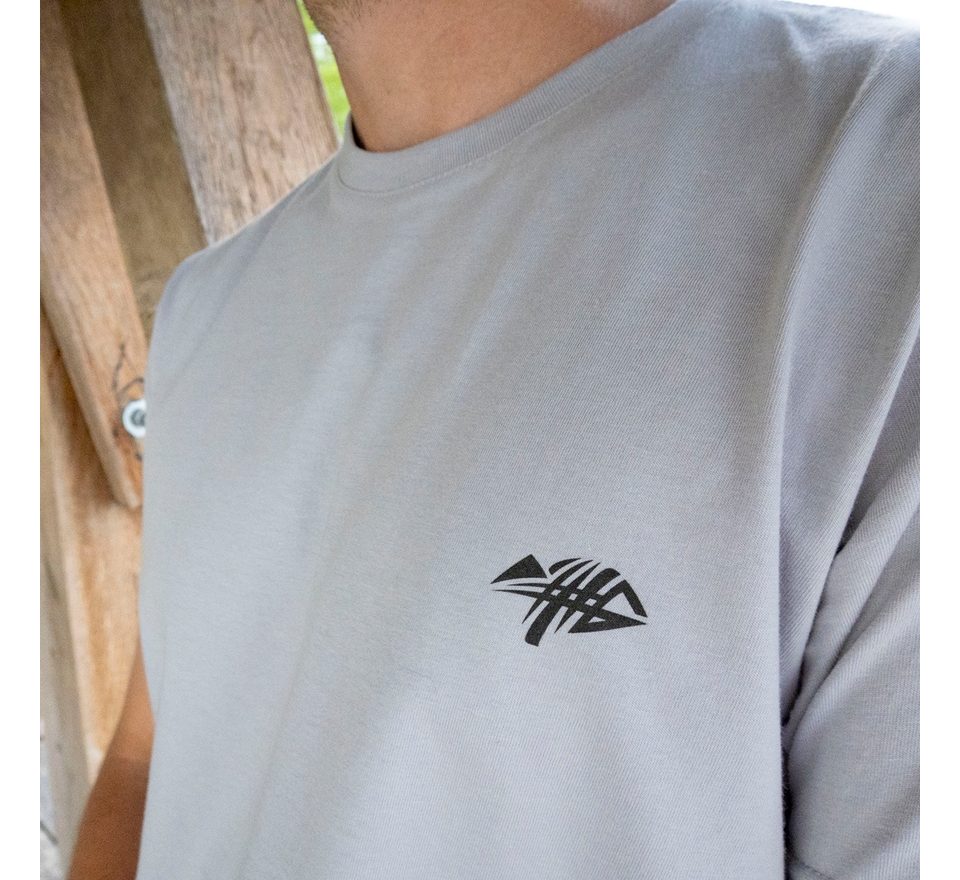 Giants fishing Tričko pánské šedé Kapr s kostrou