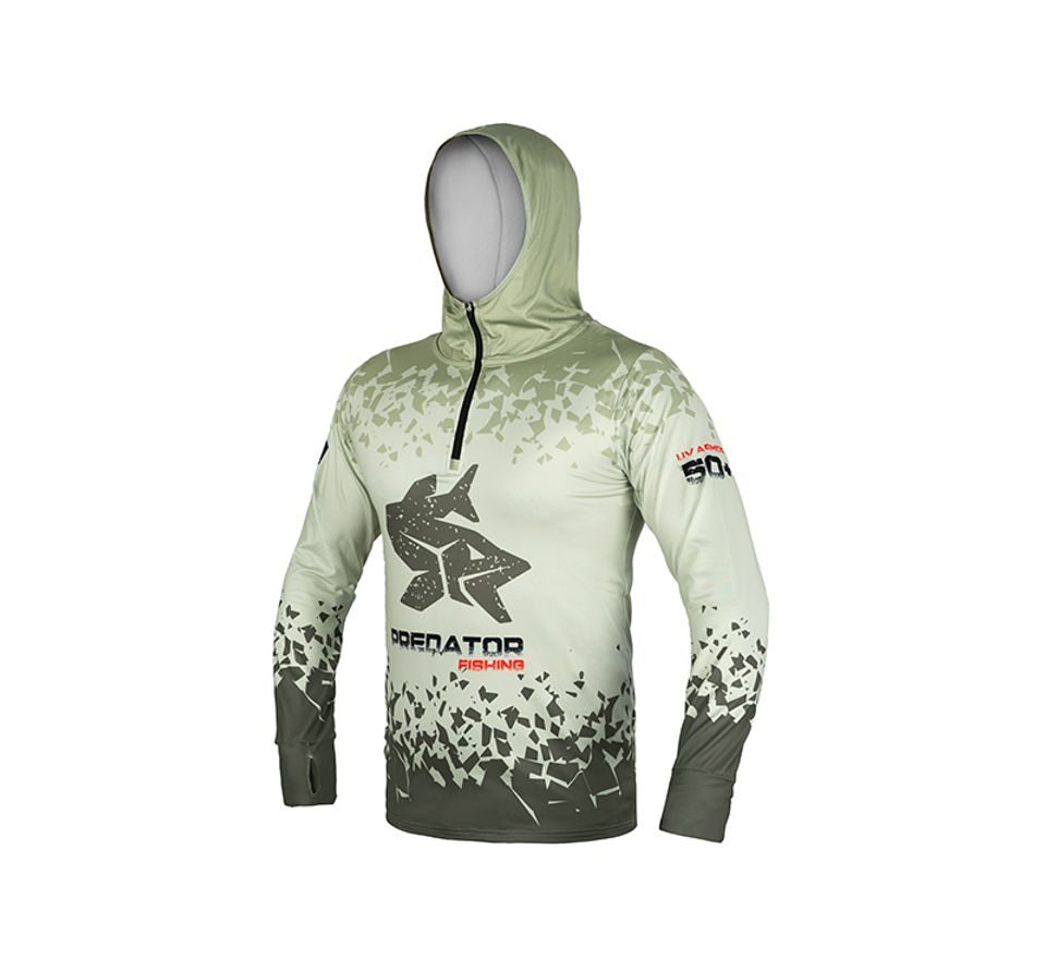 Delphin Tričko s kapucí UV Armor 50+ Predator