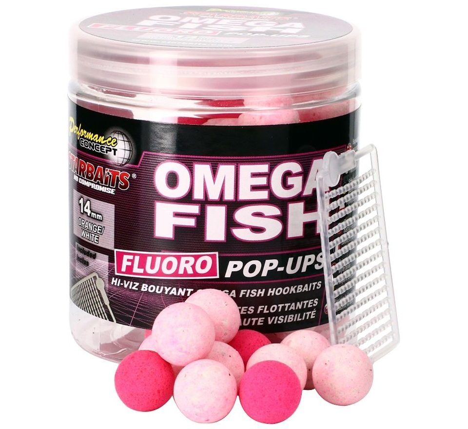 Starbaits Plovoucí boilies Fluo Omega Fish 80g