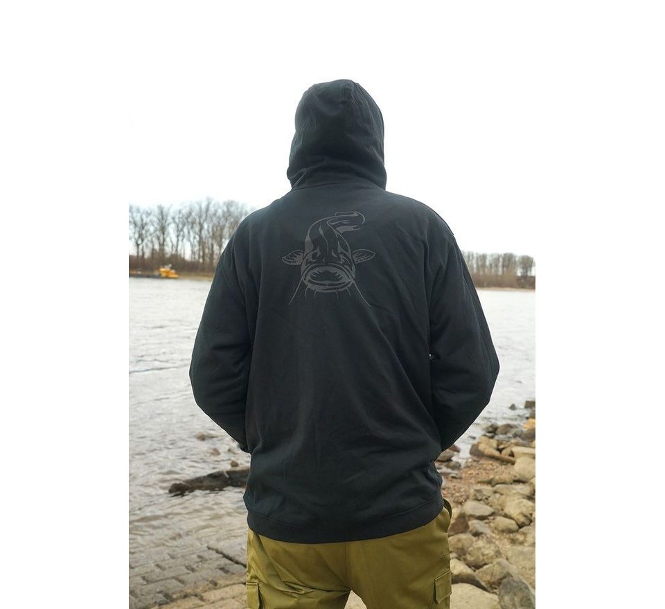 Black Cat Mikina Black Zipped Hoody