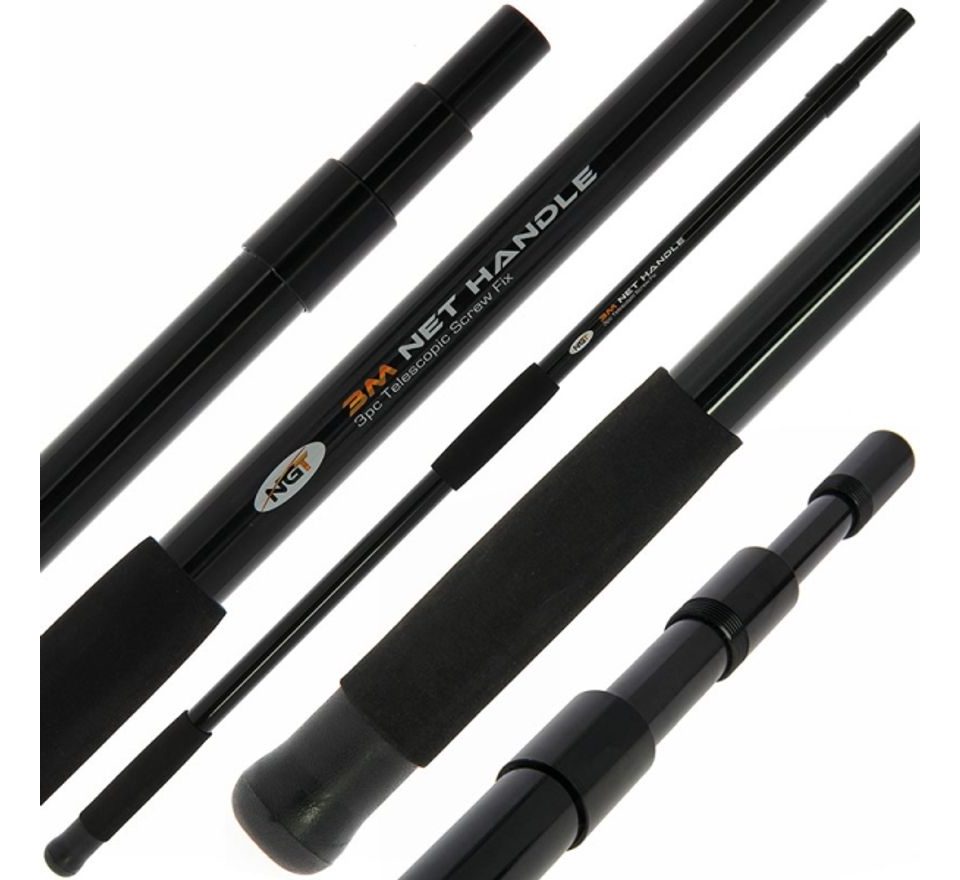 NGT Podberáková Tyč 3v1 Screw Fix Net Handle 3m
