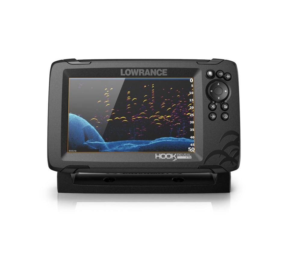 Lowrance Echolot Hook Reveal 7 se Sondou Tripleshot + baterie + nabíječka ZDARMA