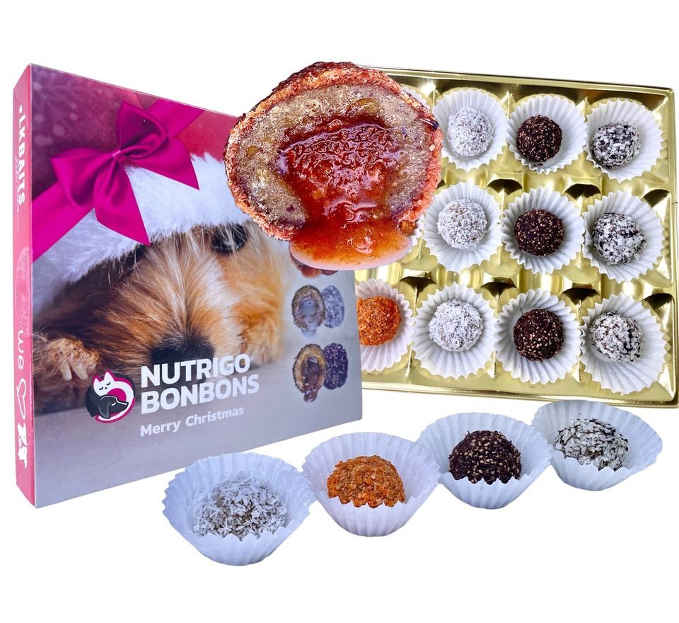 LK Baits Pet Vánoční bonboniéra Nutrigo Bonbons Merry Christmas pro menší psy