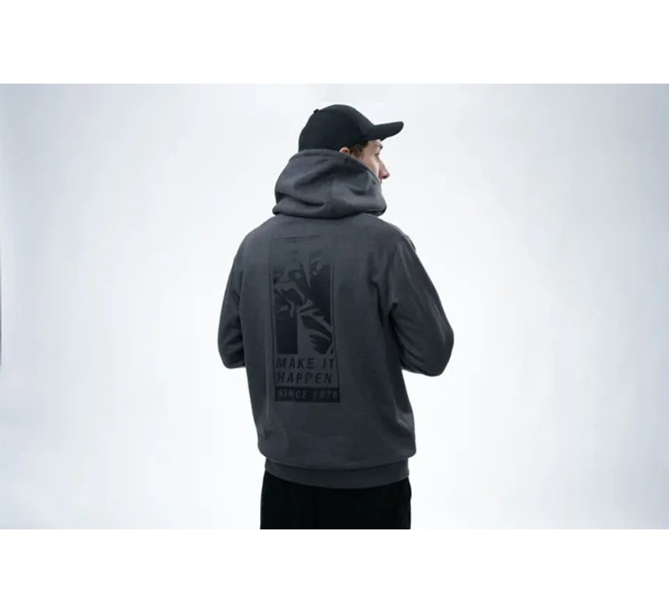 Nash Mikina Make It Happen Since 1978 Hoody Grey Marl