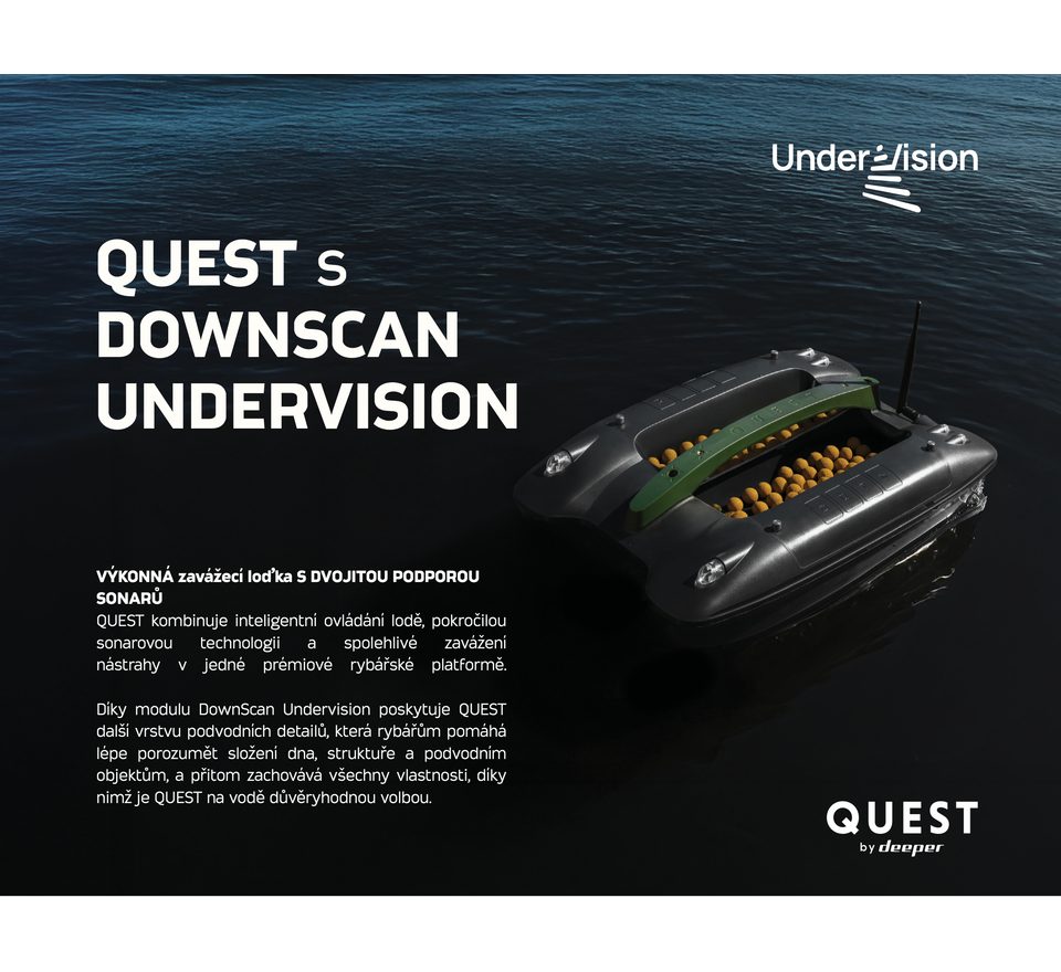 Deeper Zavážacia loďka QUEST DOWNSCAN