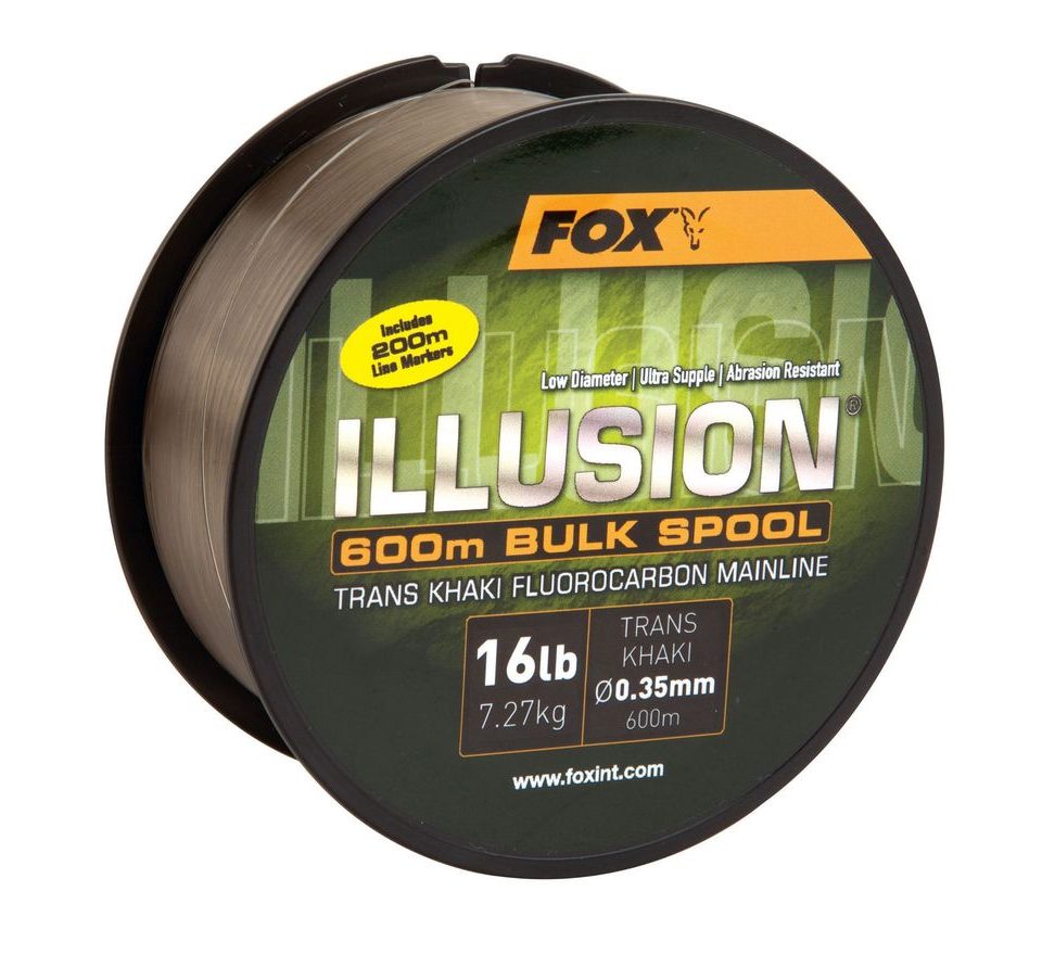 Fox Fluorocarbon Illusion Mainline Trans Khaki 200m