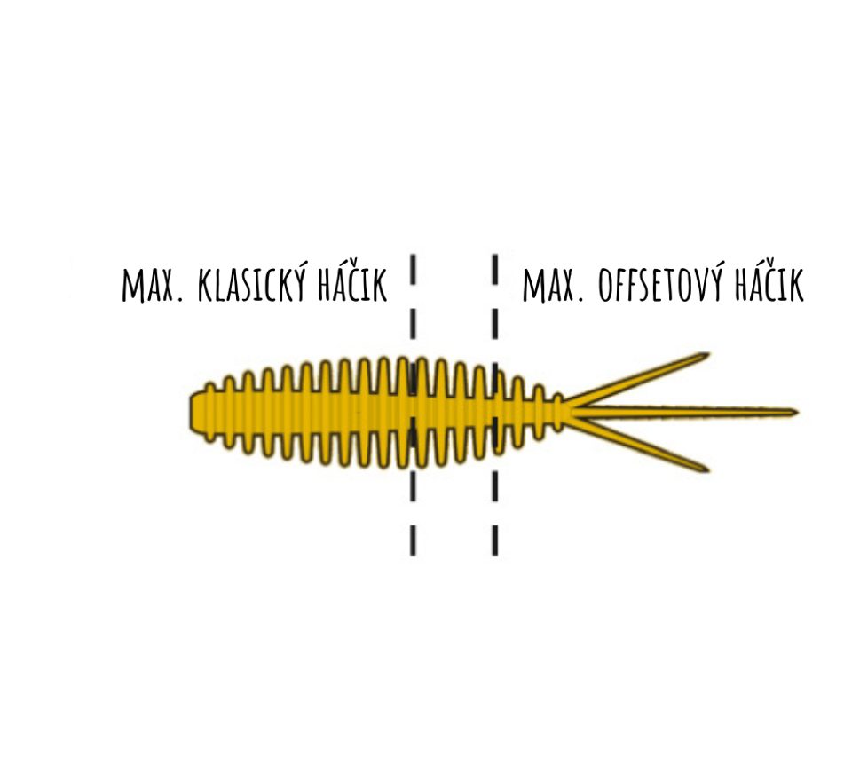 Libra Lures Turbo Worm 5,6cm 8ks