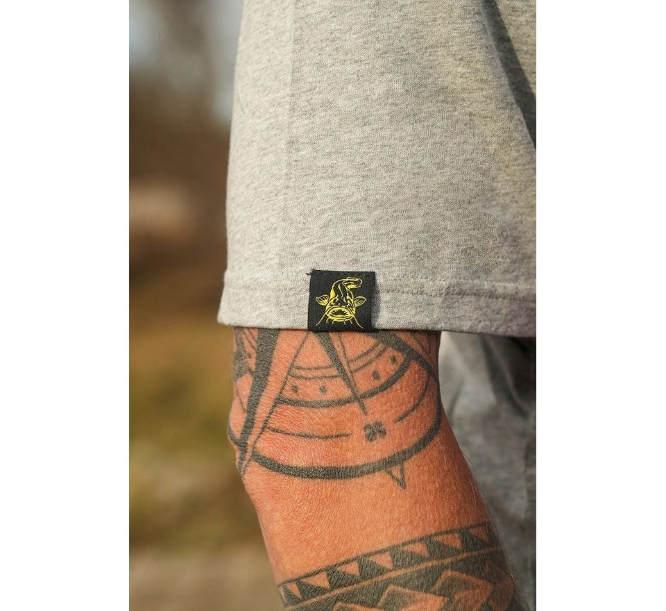 Black Cat Triko Sivé Melírované Tričko