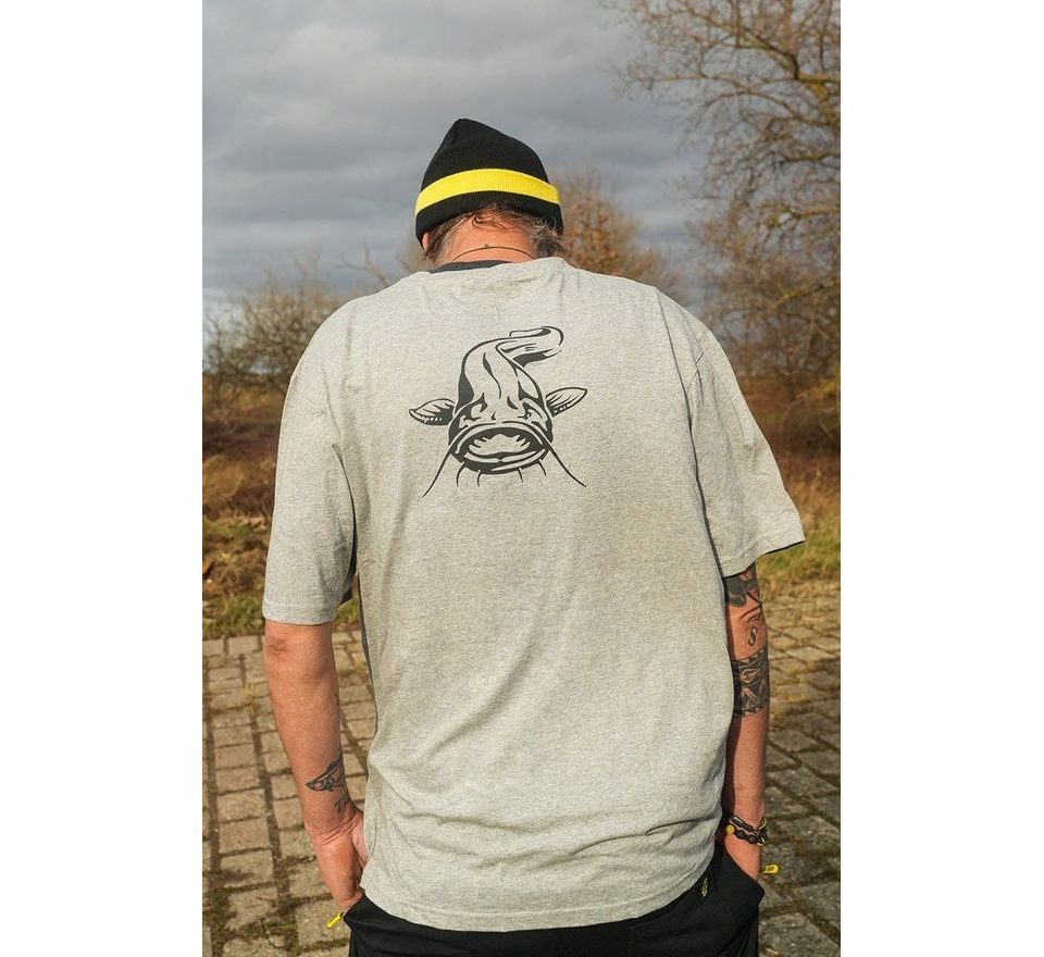 Black Cat Triko Sivé Melírované Tričko