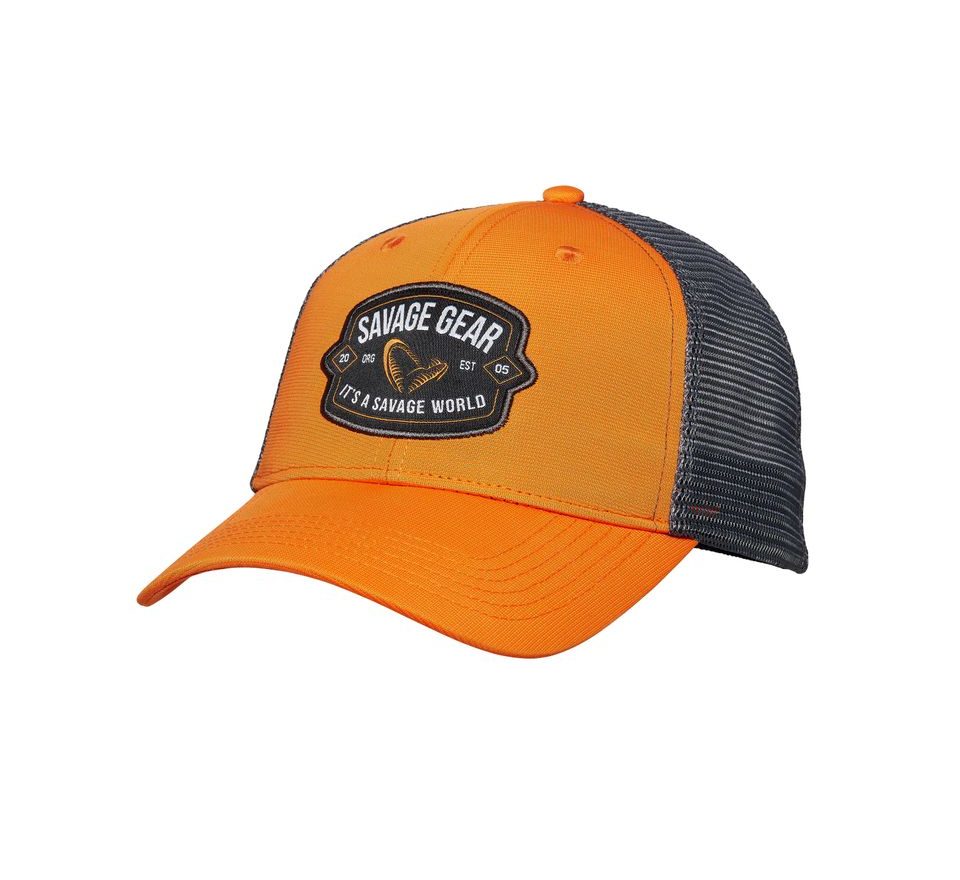 Savage Gear Šiltovka Badge Trucker Cap Oranžová