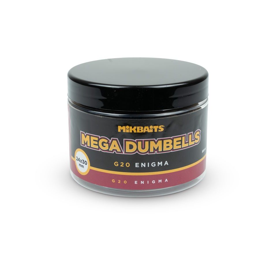 Mikbaits Boilies Gangster Mega Dumbells G20 Enigma 24x30mm 500ml