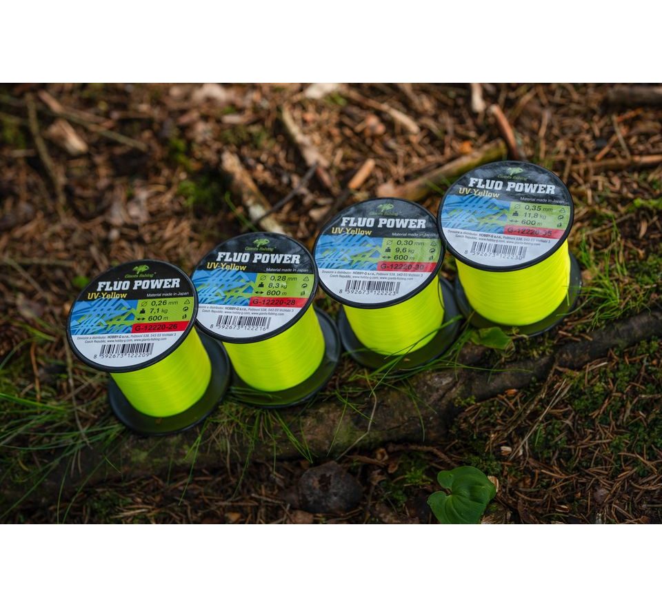 Giants fishing Vlasec Fluo Power UV-Yellow 600m