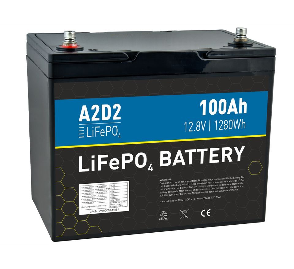 A2D2 Baterie LiFePO4 12,8V 100Ah M8