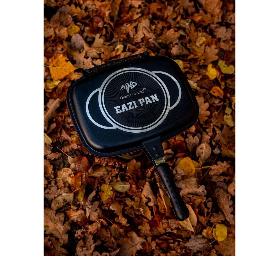 Giants fishing Akční set Pánev na vaření Eazi Pan Large + Sada nerezových příborů