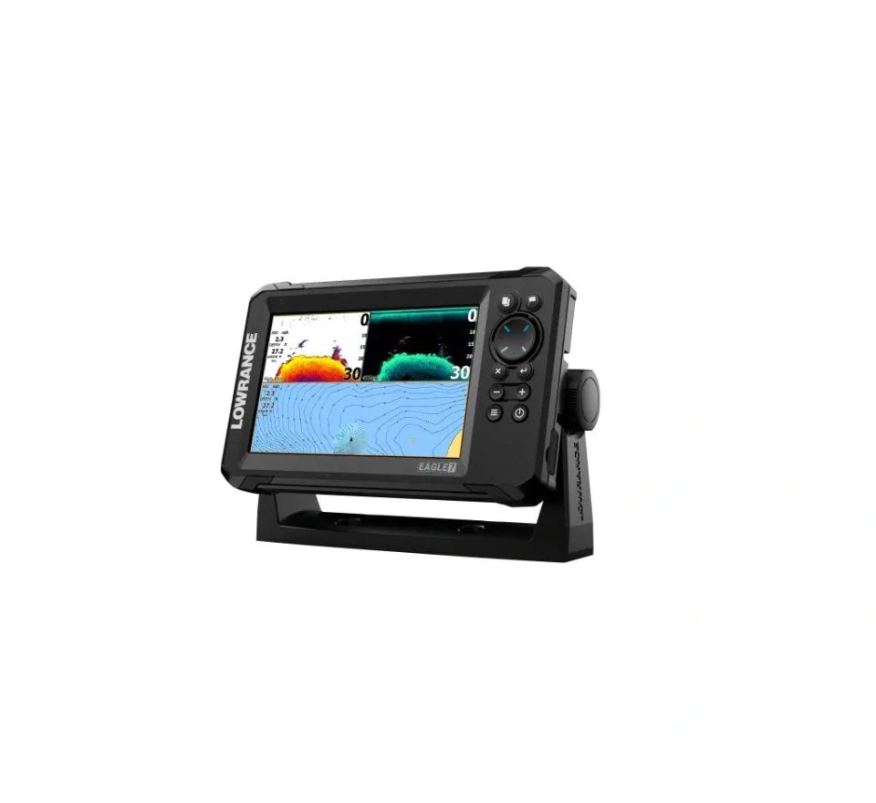 Lowrance Echolot Eagle 7 se sondou Splitshot HD + baterie + nabíječka ZDARMA