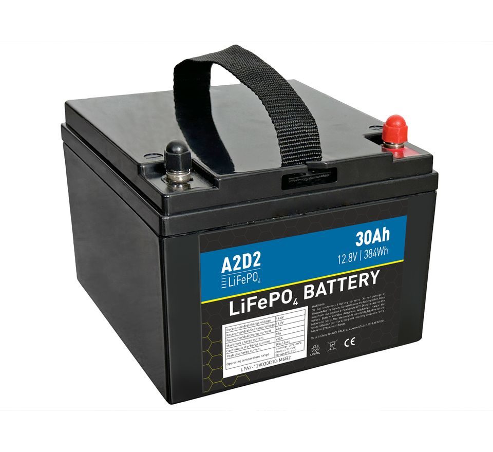 A2D2 Baterie LiFePO4 12,8V 30Ah M6