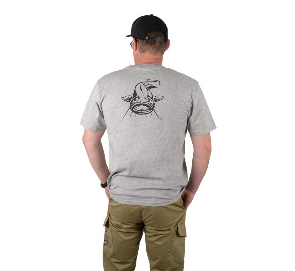 Black Cat Triko Sivé Melírované Tričko