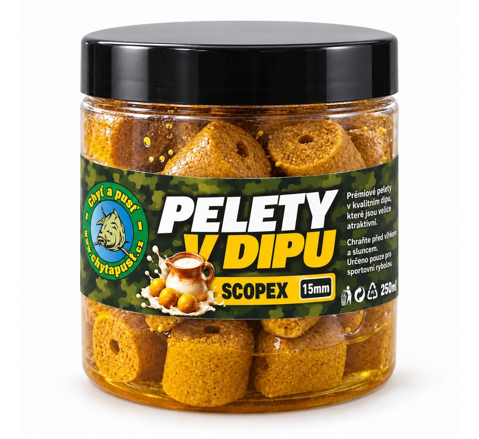 Chyť a pusť Pelety v dipe 200ml