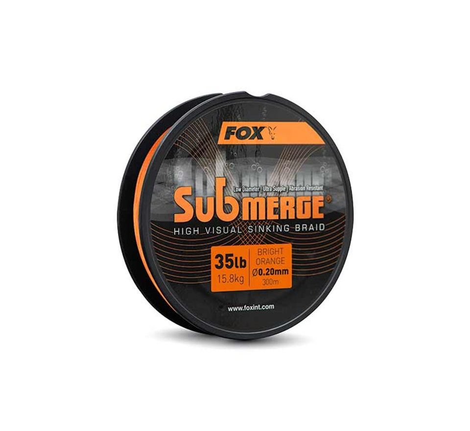 Fox Šňůra Submerge Submerge Orange Sinking Braid